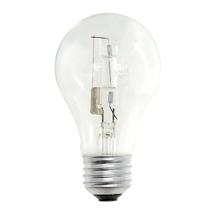 Bulbrite 53 Watt Halogen A19 Medium Screw Base (E26) Clear Light Bulb, 12/Pack (860621)