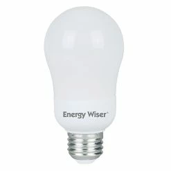 Bulbrite 15 Watt Frost Energy Wiser A19 Medium (E26) CFL Bulb, 4/Pack (860422)