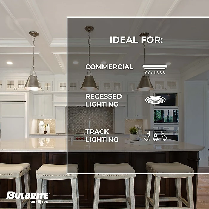 Bulbrite Incandescent BR40 Medium Screw Base (E26) Light Bulb, 250 Watt, Clear Tough Coat, 6/Pack (860894) - Image 5