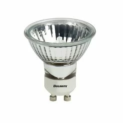 Bulbrite 50 Watt Dimmable Clear Narrow Flood MR16 Twist & Lock Bi-Pin (GU10) Halogen Bulb, 6/Pack (860658)