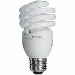 Philips Compact Fluorescent Twister Light Bulb, 23 Watts, Cool White, 6PK