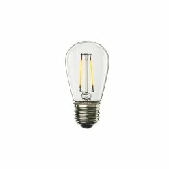 Bulbrite LED Filament S14 Dimmable Medium Screw Base (E26) Clear Light Bulb 11 Watt Equivalent 2700K, 4/Pack (861411)