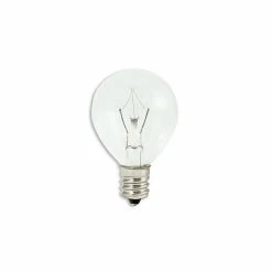 Bulbrite Krystal Touch 25 Watt Dimmable Clear G11 Krypton Light Bulbs With Candelabra (E12) Base, 20/Pack (861189)