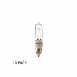 Bulbrite 100 Watt 120V Dimmable Clear T4 Halogen Mini Light Bulbs, 2900K Soft White Light, 5/Pack (860800)