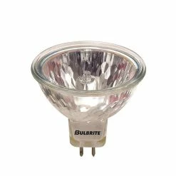 Bulbrite 50 Watt 12V Dimmable MR16 Lensed Narrow Spot Halogen Light Bulbs With Bi-Pin (GU5.3) Base, 8/Pack (860701)