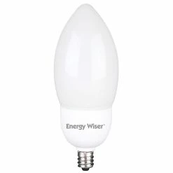 Bulbrite 7 Watt Frost Energy Wiser B11 Candelabra (E12) CFL Bulb, 6/Pack (860427)