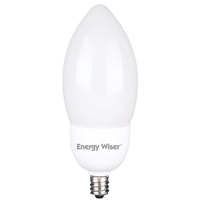 Bulbrite 7 Watt Frost Energy Wiser B11 Candelabra (E12) CFL Bulb, 6/Pack (860427)