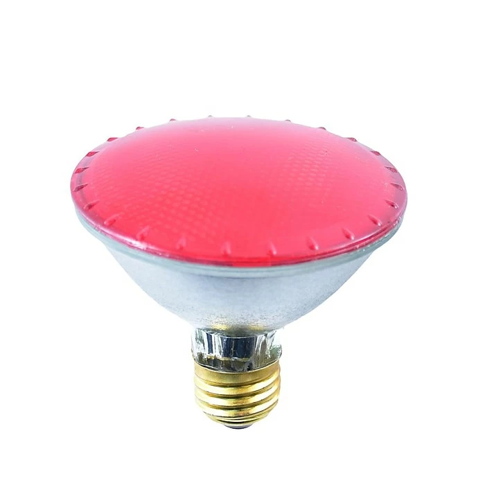 Bulbrite 75 Watt Dimmable Red Flood PAR30SN Medium (E26) Halogen Bulb, 4/Pack(860746)