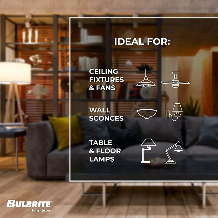 Bulbrite Halogen A19 Medium Screw Base (E26) Clear Light Bulb, 72 Watt (100 Watt Incandescent Equivalent), 6/Pack (860622) - Image 5