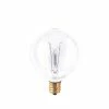 Bulbrite Incandescent 60 Watt Dimmable G16.5 Light Bulbs With E12 Candelabra Screw Base, Clear Glass Finish, 40/Pack (861125)