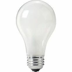 Philips Incandescent Frosted A21 Lamp, Silicone Coated Rough Service, 100 Watts, 60PK