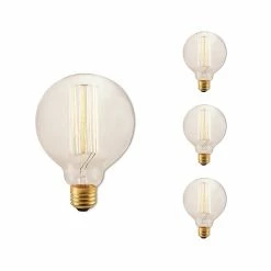 Bulbrite 40 Watt Dimmable Antique G30 Nostalgic Thread Incandescent Light Bulbs, 20/Pack(861378)