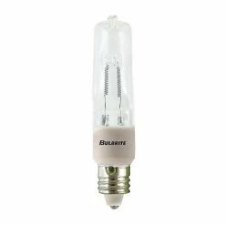 Bulbrite 150 Watt 120V Dimmable Clear T4 Halogen Mini Light Bulbs, 2900K Soft White Light, 5/Pack (860802)