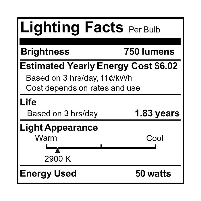 Bulbrite Halogen 50 Watt Dimmable Lensed Flood MR16 Bulbs With Bi-Pin (GU5.3) Base, 24 Volt, 5/Pack (860710) - Image 6