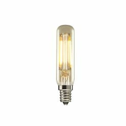 Bulbrite LED Filament T6 Nostalgic Thread Edison Light Bulb, 25 Watt Equivalent, 2100K, Antique, 4/Pack (861408)