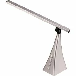 V-LIGHT LED Desk Lamp With USB Charging Station, 3-level Touch Dimming, 16.2"H, Silver (VSLD363SN)