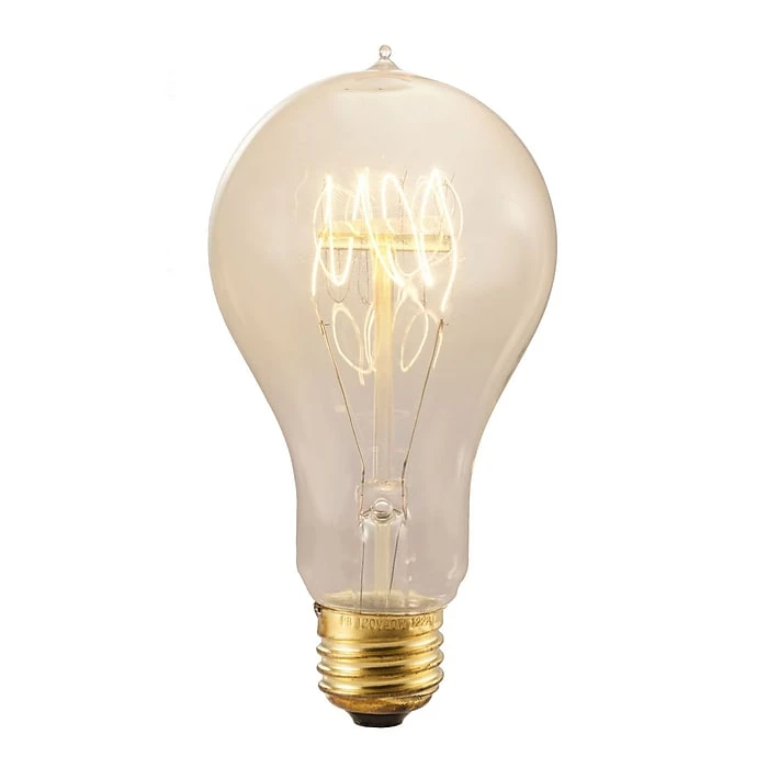 Bulbrite 25 Watt Dimmable Antique Nostalgic Loop Filament A23 Medium (E26) Incandescent Bulb, 4/Pack(861375)