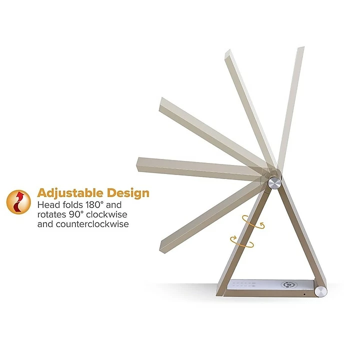 Bostitch LED Desk Lamp, Gold/White Matte (VLED1825GOLDBOS) - Image 5