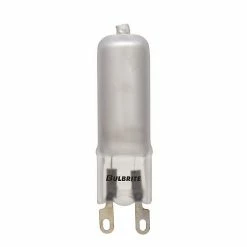 Bulbrite 25 Watt 120V Dimmable Frost T4 Halogen Mini Light Bulbs With Bi-Pin (G9) Base, 5/Pack (860834)