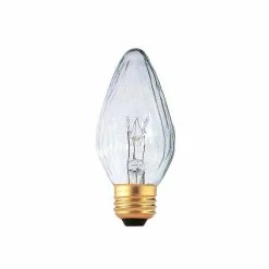 Bulbrite 25 Watt Dimmable Clear F15 Fiesta Incandescent Light Bulbs 2700K Warm White Light, 25/Pack(861284)
