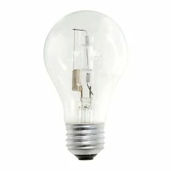 Bulbrite Halogen A19 Medium Screw Base (E26) Clear Light Bulb, 29 Watt (40 Watt Incandescent Equivalent) 12/Pack, (860619)