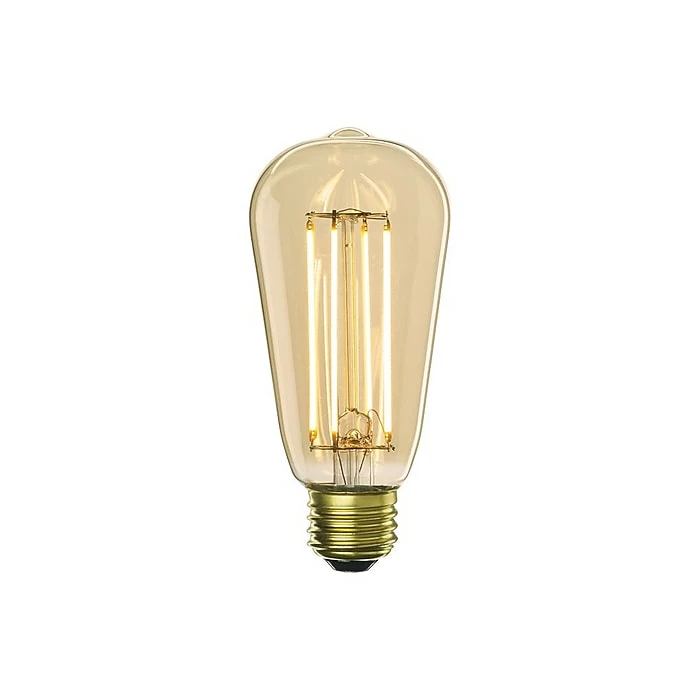 Bulbrite 5 Watt Dimmable Antique Filament ST18 Medium (E26) LED Bulb, 2/Pack (860992)