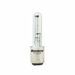 Bulbrite 20 Watt Dimmable Clear T3 Xenon Light Bulbs With Double-Contact Bayonet (BA15D) Base, 2/Pack (861194)