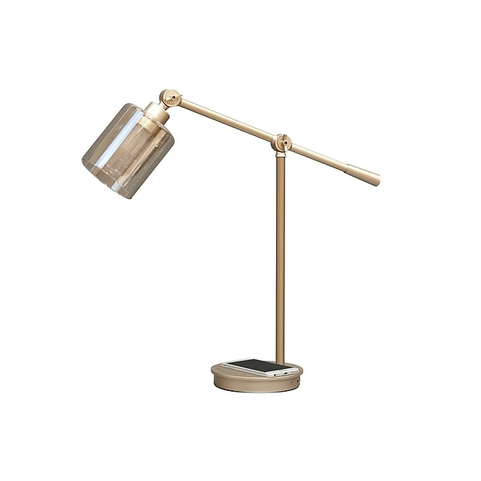 UltraBrite Vintage LED Desk Lamp, 30.7", Brass (UDLV0201A-BRS-DS) - Image 2