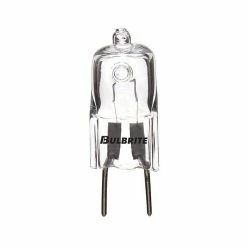 Bulbrite 75 Watt Halogen T4 Mini Bulb, Low Voltage Dimmable Bi-Pin Base (GY8) Soft White Light Bulb, 5/Pack (860841)