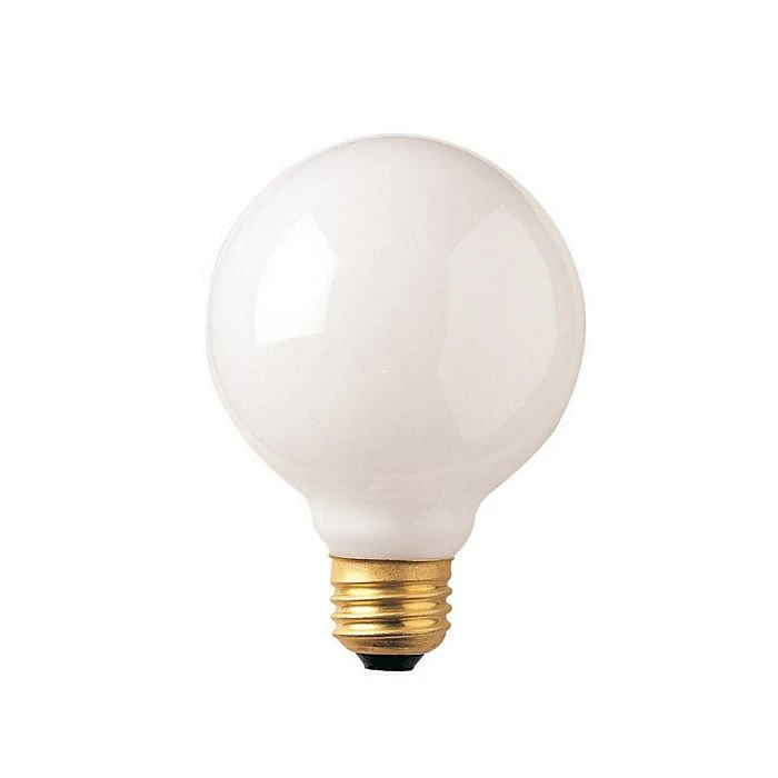 Bulbrite 40 Watt Dimmable Incandescent G25 Light Bulbs With Standard E26 Screw Base, 24/Pack (861022)