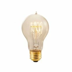 Bulbrite 25 Watt Dimmable Antique Nostalgic Loop Filament A19 Medium (E26) Incandescent Bulb, 4/Pack(861373)