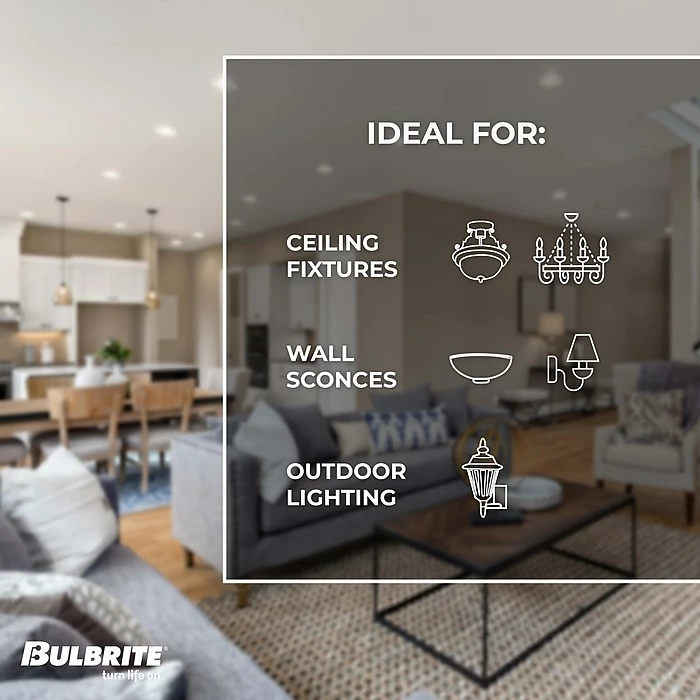 Bulbrite Double-Contact Bayonet Base (BA15D) Clear Light Bulb, 60 Watt, 2/Pack(861348) - Image 4