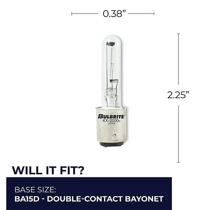 Bulbrite Double-Contact Bayonet Base (BA15D) Clear Light Bulb, 60 Watt, 2/Pack(861348) - Image 6