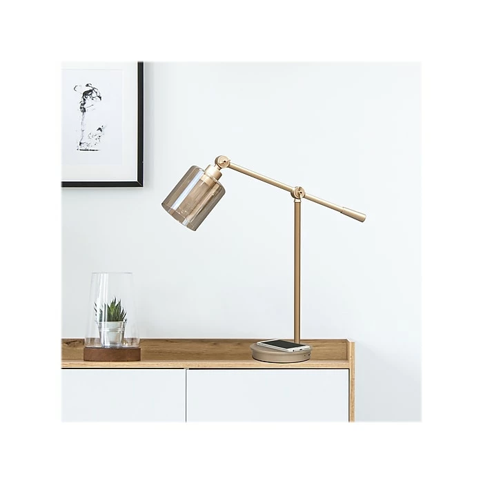 UltraBrite Vintage LED Desk Lamp, 30.7", Brass (UDLV0201A-BRS-DS) - Image 6