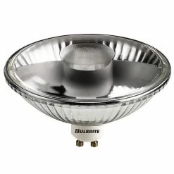 Bulbrite 50 Watt Dimmable Clear Aluminized Reflector R111 Twist & Lock Bi-Pin (GU10) Halogen Bulb, 2/Pack(860764)