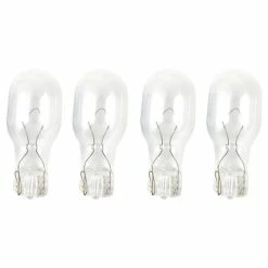 Moonrays 95503 4-Watt 12-Volt Wedge Base Replacement Light Bulb, 4-Pack, Clear Glass