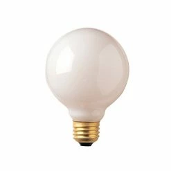 Bulbrite 40 Watt Dimmable White G25 Incandescent Light Bulbs With Medium (E26) Base, 24/Pack (861030)