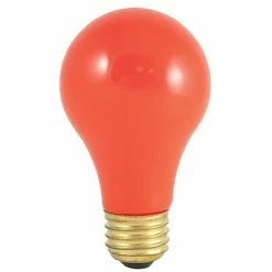 Bulbrite Incandescent (INC) A19 60W Dimmable Party Bulb Ceramic Orange Light Bulb, 18 Pack (106560)