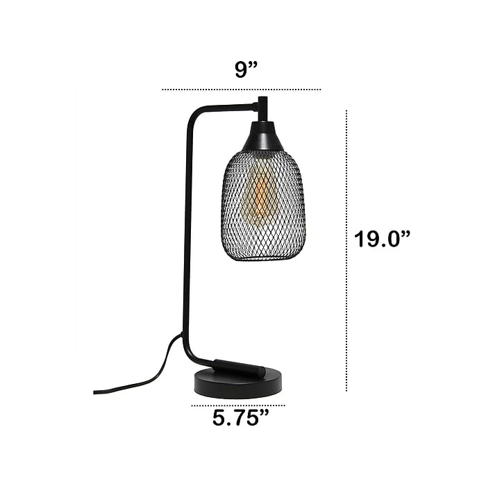 Lalia Home Studio Loft Incandescent Desk Lamp, 19", Matte Black (LHD-2000-BK) - Image 4