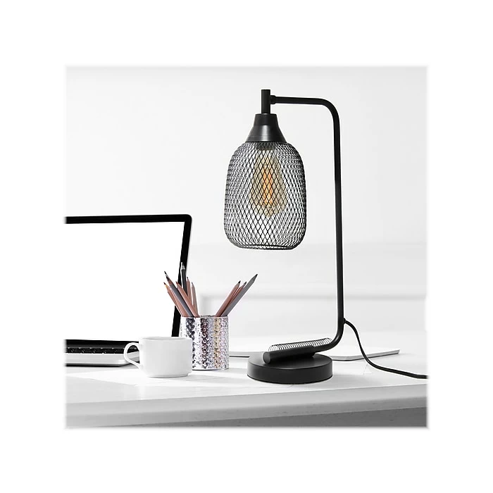 Lalia Home Studio Loft Incandescent Desk Lamp, 19", Matte Black (LHD-2000-BK) - Image 8