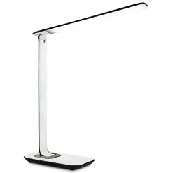 Mount-It! Turcom Dimmable LED Desk Lamp With USB Ports For Chargers (TS-7005)