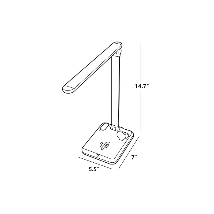 Rumi Lighting LED Desk Lamp, 14.7", White (ERP1206ST) - Image 7