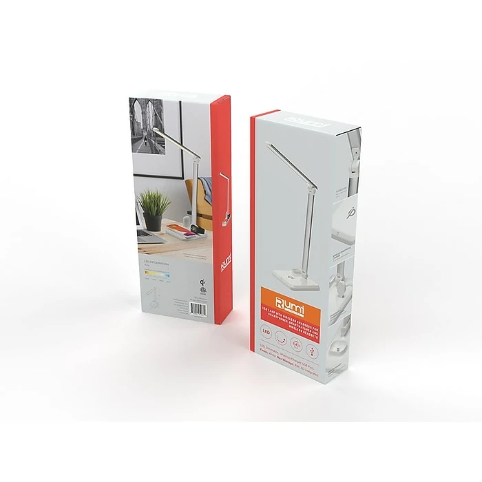 Rumi Lighting LED Desk Lamp, 14.7", White (ERP1206ST) - Image 8