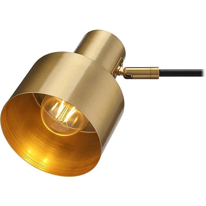 Rumi Lighting Incandescent Desk Lamp, 17", Black/Gold (ERP1207ST) - Image 2