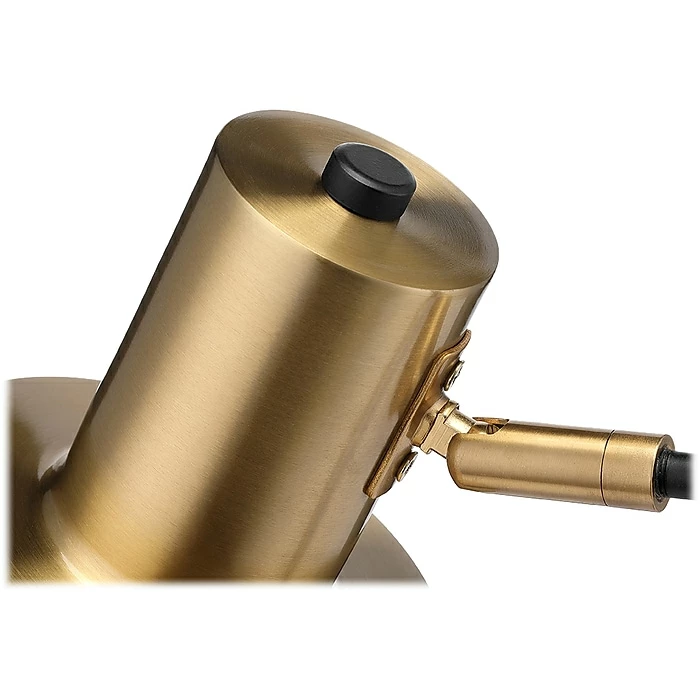 Rumi Lighting Incandescent Desk Lamp, 17", Black/Gold (ERP1207ST) - Image 3