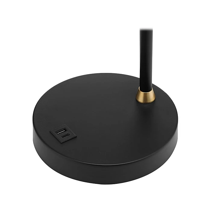 Rumi Lighting Incandescent Desk Lamp, 17", Black/Gold (ERP1207ST) - Image 5