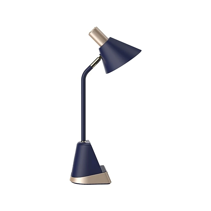 Sheffield Labs JAMES LED Desk Lamp, 18", Matte Blue/Gold (TL343Q) - Image 6
