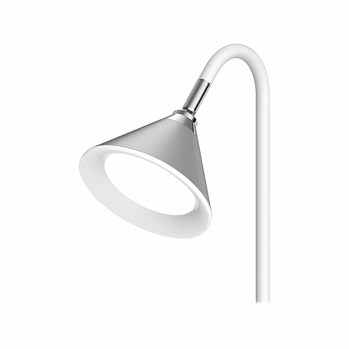 Sheffield Labs LUCAS LED Desk Lamp, 18.9", Matte White/Chrome (TL363Q) - Image 3