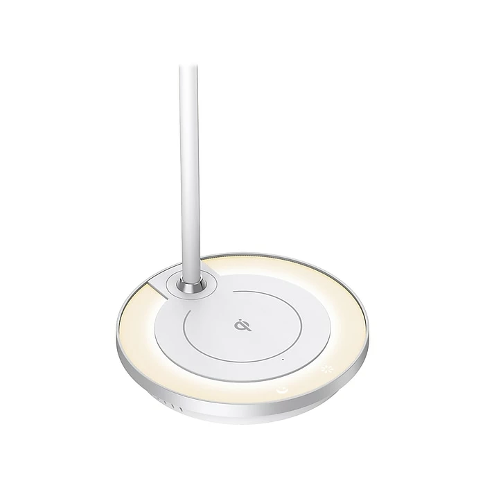 Sheffield Labs LUCAS LED Desk Lamp, 18.9", Matte White/Chrome (TL363Q) - Image 4