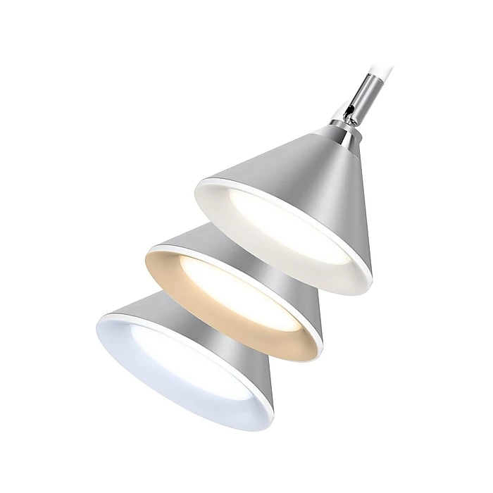 Sheffield Labs LUCAS LED Desk Lamp, 18.9", Matte White/Chrome (TL363Q) - Image 7